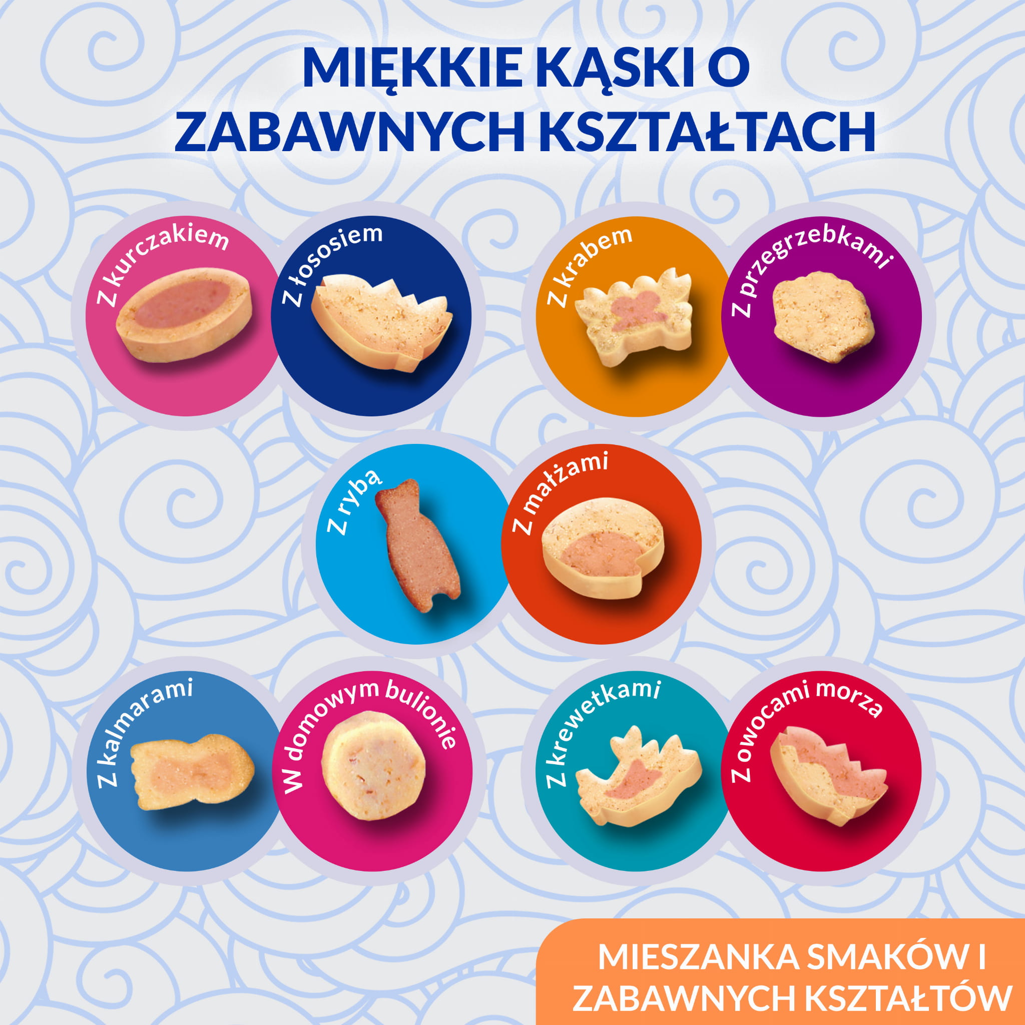 Inaba Juicy Bites Przysmak dla Kota Krewetki i Owoce Morza 3x11,3g